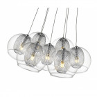 Suspension chrome liverpool 7 lumières