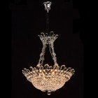 Suspension chromée crystal 12 ampoules 140 cm Suspension chromée crystal 12 ampoules 140 cm