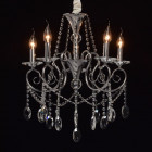 Suspension chromée crystal 5 ampoules 94 cm Suspension chromée crystal 5 ampoules 94 cm