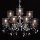 Suspension chromée elegance 12 ampoules 93 cm