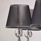 Suspension chromée elegance 8 ampoules 63 cm