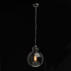 Suspension chromée industrial 1 ampoule 155 cm