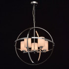 Suspension chromée loft 5 ampoules 98 cm