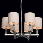 Suspension chromée megapolis 6 ampoules 167 cm