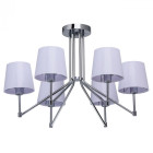 Suspension chromée megapolis 6 ampoules 40 cm Suspension chromée megapolis 6 ampoules 40 cm
