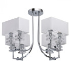 Suspension chromée megapolis 8 ampoules 46 cm