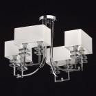 Suspension chromée megapolis 8 ampoules 46 cm