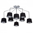 Suspension chromée megapolis 8 ampoules 50 cm