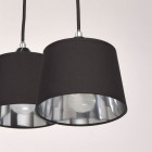 Suspension chromée megapolis 8 ampoules 50 cm