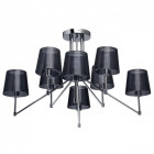 Suspension chromée megapolis 8 ampoules 50 cm