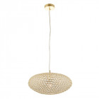 Suspension claudia, laiton et cristal, 40 cm Suspension claudia, laiton et cristal, 40 cm