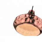 Suspension cuivre devon 1 lumières