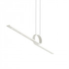 Suspension curl 115 cm, aluminium, blanc