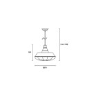 Suspension décorative belle 1 ampoule