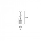 Suspension décorative pray 1 ampoule