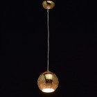 Suspension dorée megapolis 1 ampoule 240 cm