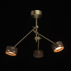 Suspension dorée megapolis 3 ampoules 60 cm