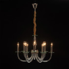 Suspension dorée neoclassic 12 ampoules 130 cm Suspension dorée neoclassic 12 ampoules 130 cm