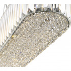 Suspension en cristal poole 8 lumières