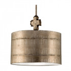 Suspension fragment, argent et acrylique, 1 ampoule, 38cm