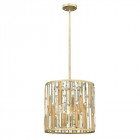 Suspension gemma, argent et cristal, 3 ampoules