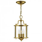 Suspension gentry, laiton poli et verre, petite