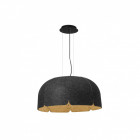 Suspension gris foncé/marron mute