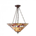 Suspension inversée 3 ampoules bernwood, verre et métal Suspension inversée 3 ampoules bernwood, verre et métal