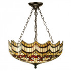 Suspension inversée 3 ampoules vesta, verre et métal Suspension inversée 3 ampoules vesta, verre et métal