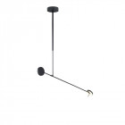 Suspension invisible 190 cm, aluminium et ppma, noir