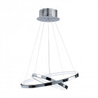 Suspension kline, chrome et acrylique, 21w