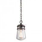 Suspension lyndon, bronze et verre