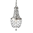 Suspension malia, nickel poli et cristal, 1 ampoule