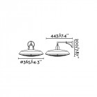 Suspension marron vieilli plec h20 cm Suspension marron vieilli plec h20 cm