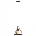 Suspension middlefield, fer et bois, 1 ampoule Suspension middlefield, fer et bois, 1 ampoule