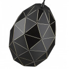 Suspension noir mat derby l23 1 lumières