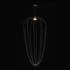 Suspension noire industrial   230 cm