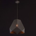 Suspension noire loft 1 ampoule 170 cm