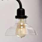 Suspension noire loft 3 ampoules 96 cm