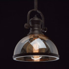 Suspension noire megapolis 1 ampoule 135 cm