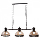 Suspension noire megapolis 3 ampoules 112 cm
