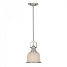 Suspension parker, acier brossé et verre, petite Suspension parker, acier brossé et verre, petite