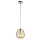 Suspension philippa, verre doré, 20 cm