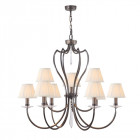 Suspension pimlico, bronze foncé, 9 ampoules Suspension pimlico, bronze foncé, 9 ampoules