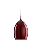 Suspension rouge 25 cm vibrant en aluminium