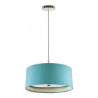Suspension sienna, nickel poli, sans abat-jour