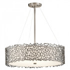 Suspension silver coral, étain, 4 ampoules