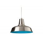 Suspension smart, acier brossé / bleu