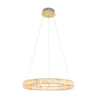 Suspension swayze, laiton antique et acrylique, 24w
