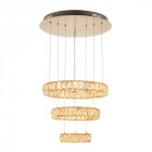 Suspension swayze, laiton brossé et acrylique, 40w